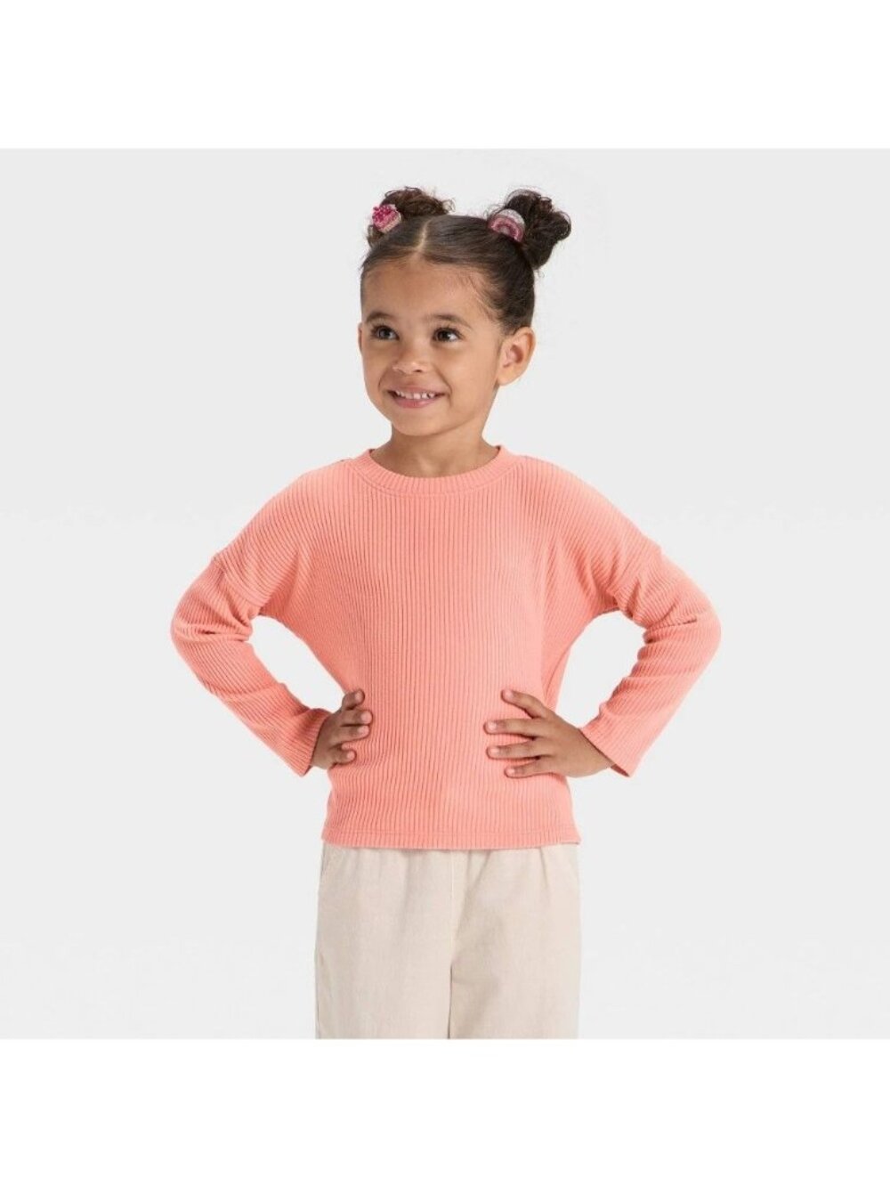 NWT Toddler Girls' 18M Cozy Super Soft Ribbed Top - Cat & Jack MSRP $12